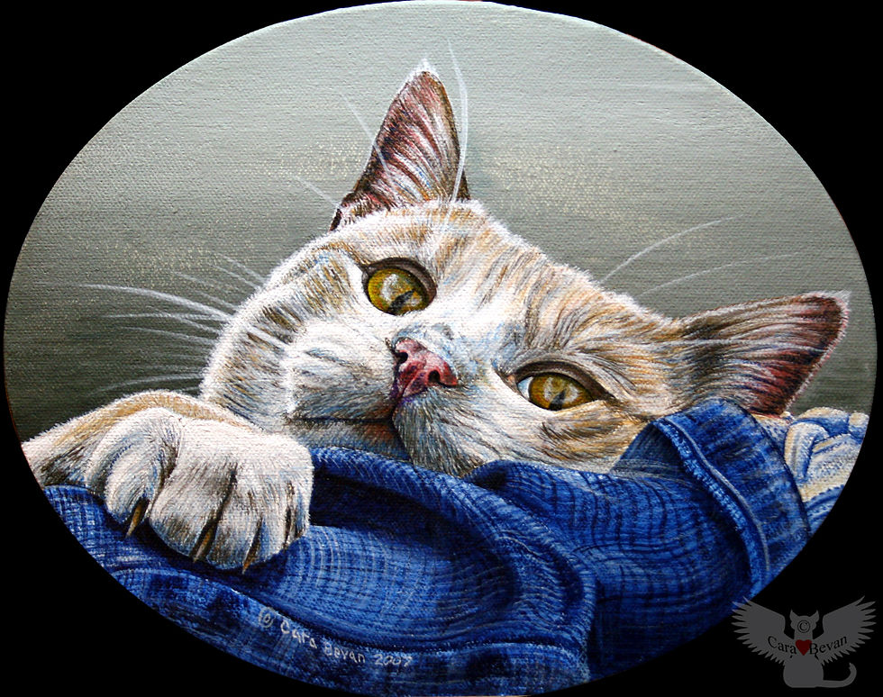 Louie, 8x10" giclee oval print