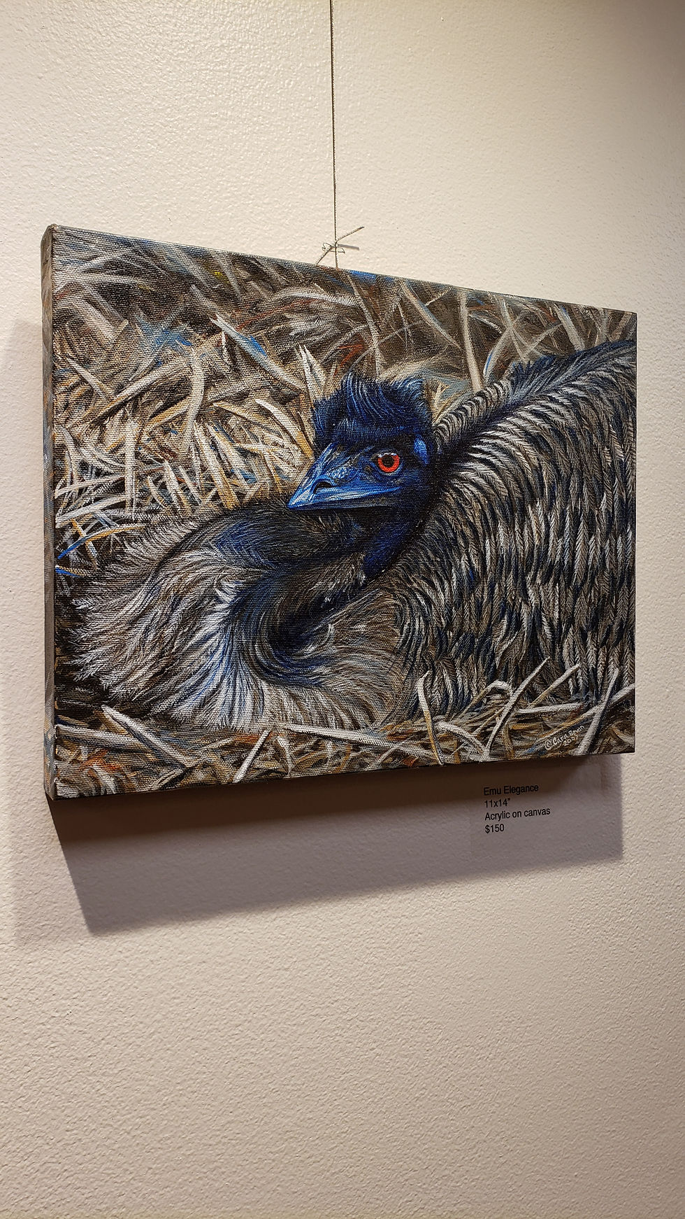 Thumbnail: "Emu Elegance" acrylic on canvas