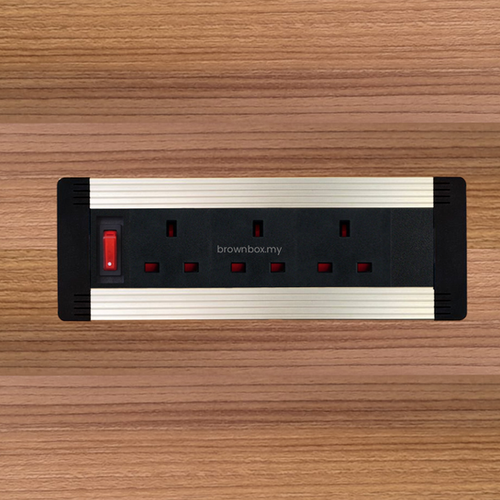 Integrated Power Console Socket for Office and Workstation | Brownbox.my