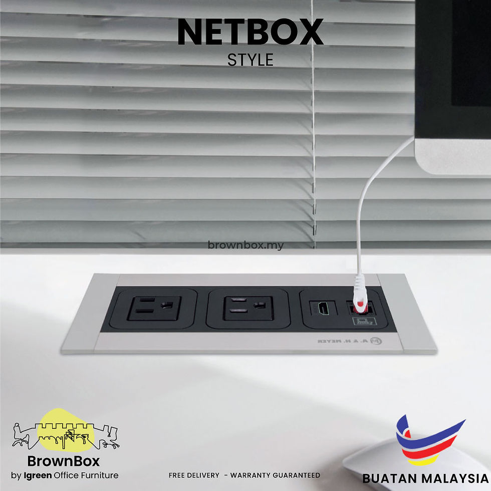 Thumbnail: AH Meyer Netbox Style Integrated Power Box For Office