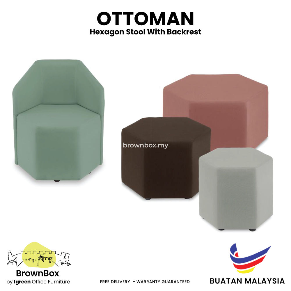 Ottoman Hexagon Stool Sofa Bench Malaysia