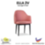 Ella 2V Luxury Lounge Chair Front View