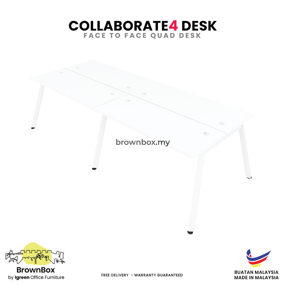 縮圖：Collaborate 4 Pax Office Workstation Furniture Malaysia