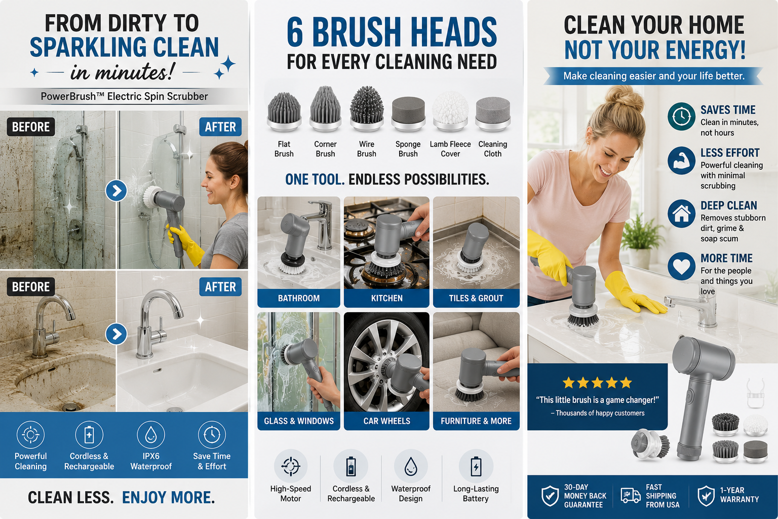 PowerBrush™ Electric Spin Scrubber