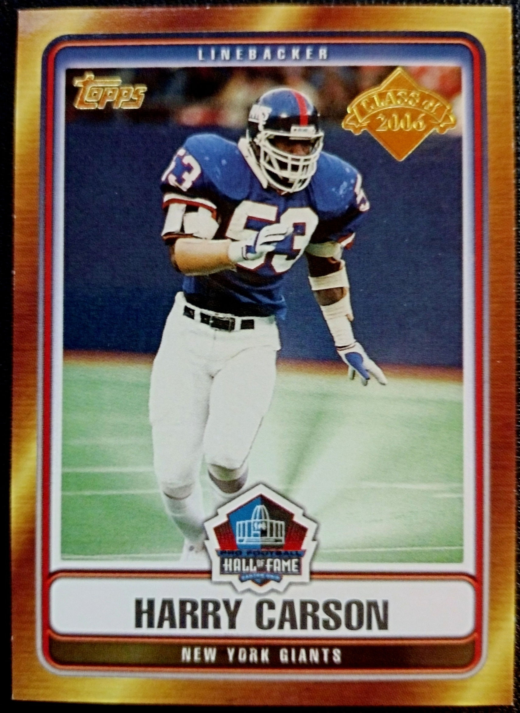 Harry Carson #HOF-HC