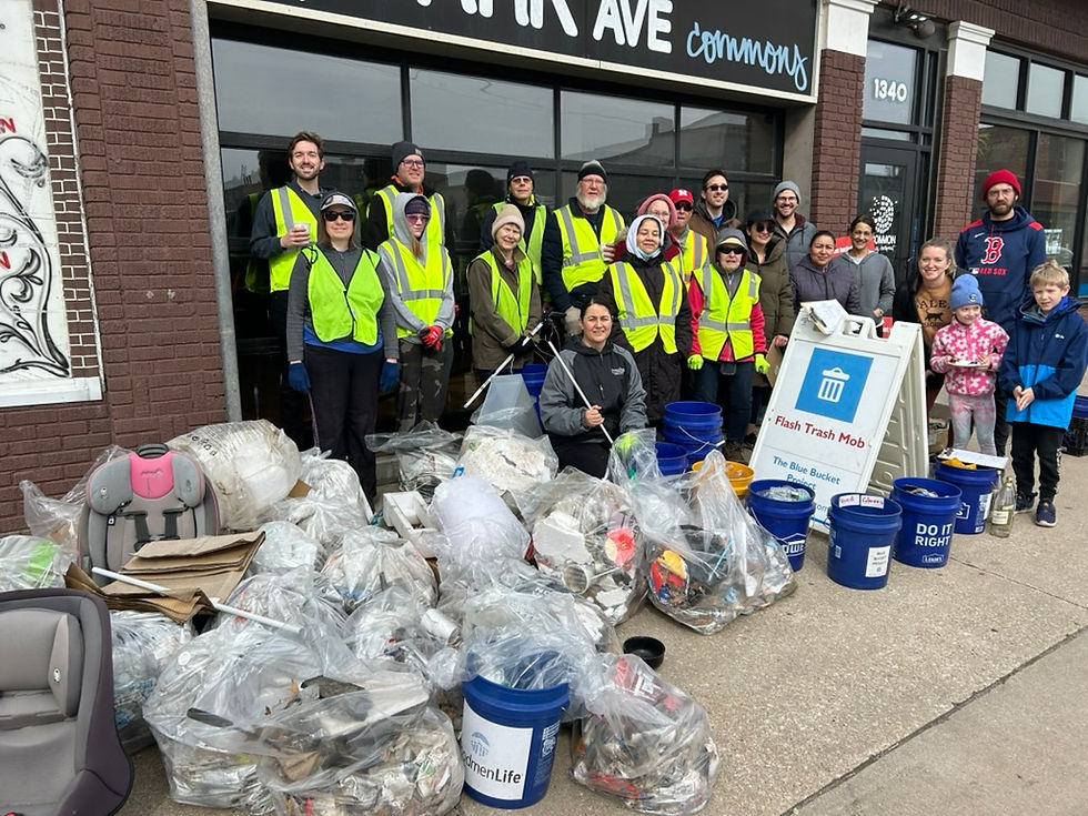FLASH TRASH MOB with Park Ave inCOMMON