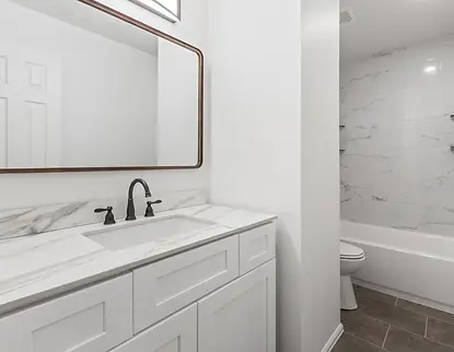 after photo of our renovation showing a NorthGlenn bathroom