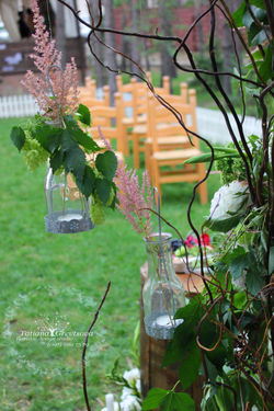 Баночки с цветами.