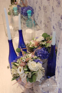 Бутылки со свечами