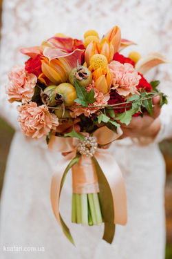 Осеннее солнце - букет невесты.