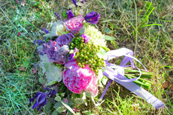 Лавандовый букет невесты.