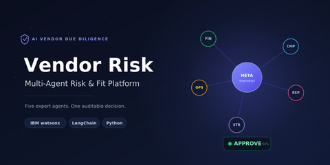 Multi-Agent Vendor Risk & Due-Diligence Platform