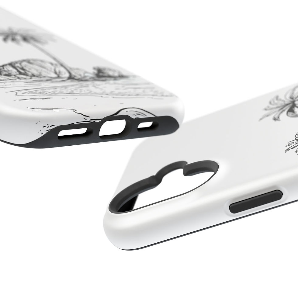 Thumbnail: Tiki Palms Magnetic Impact Phone Case by Background Serenity