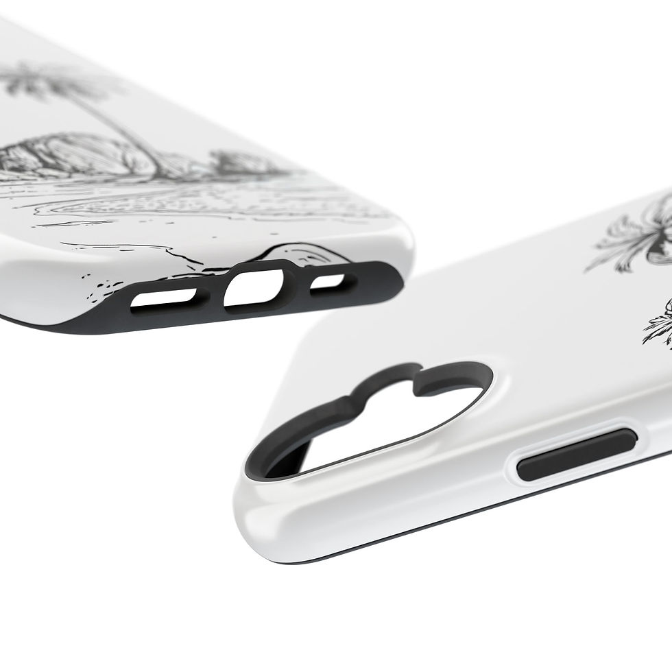 Thumbnail: Tiki Palms Magnetic Impact Phone Case by Background Serenity
