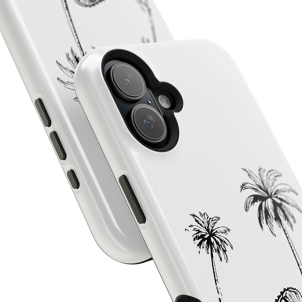 Thumbnail: Tiki Palms Magnetic Impact Phone Case by Background Serenity