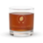 Rocks glass with Brewed Bliss WPB Logo