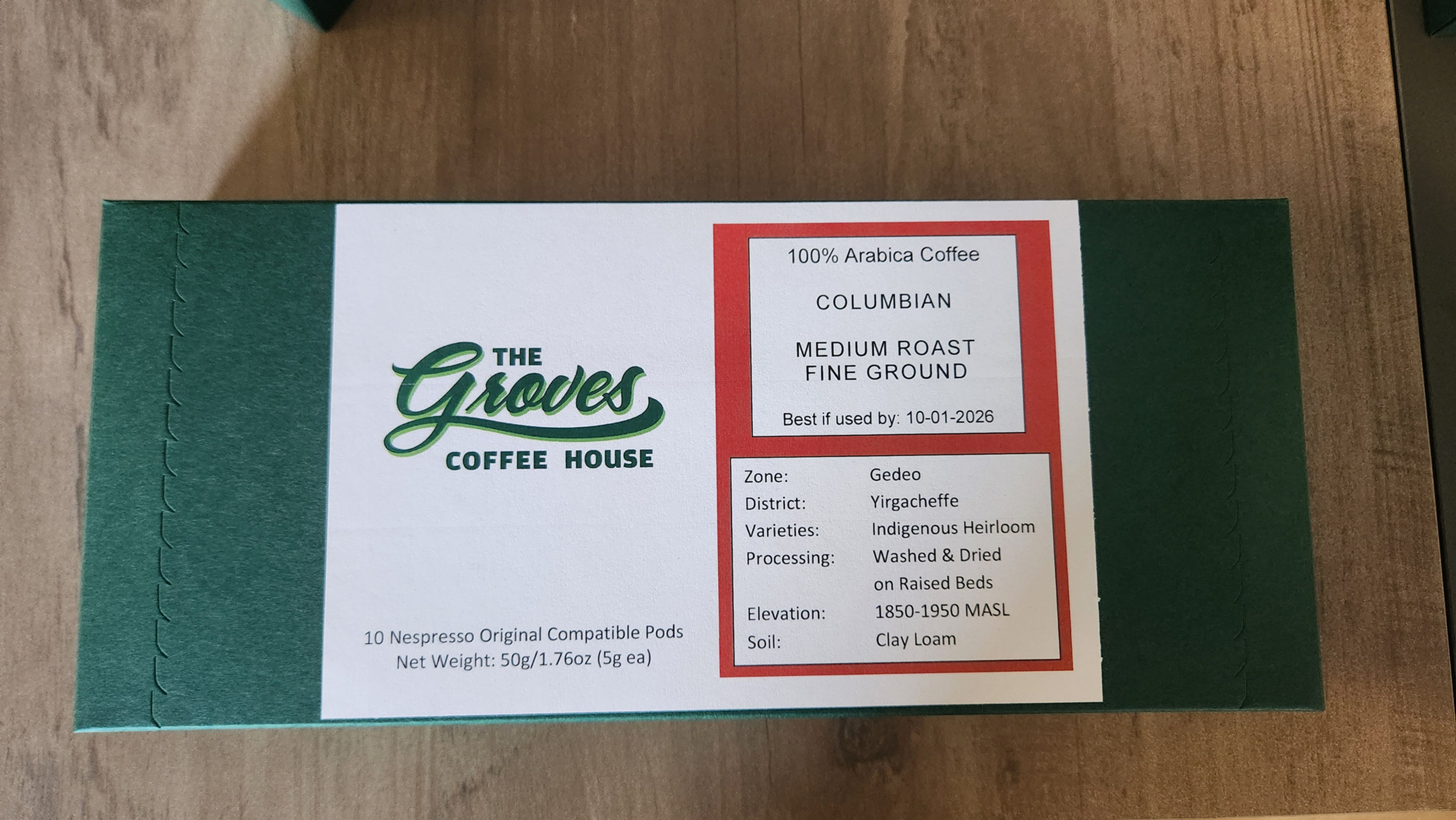 COLOMBIAN - Groves Coffee Direct - Nespresso Original Line Compatible Pods