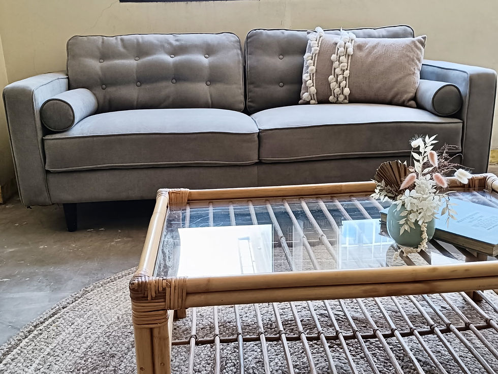 Button Tufted 3 Seater Sofa