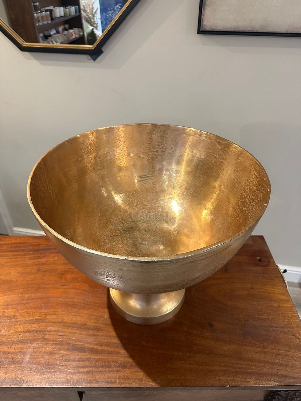 Thumbnail: Distressed Gold Champagne Pedestal Cooler