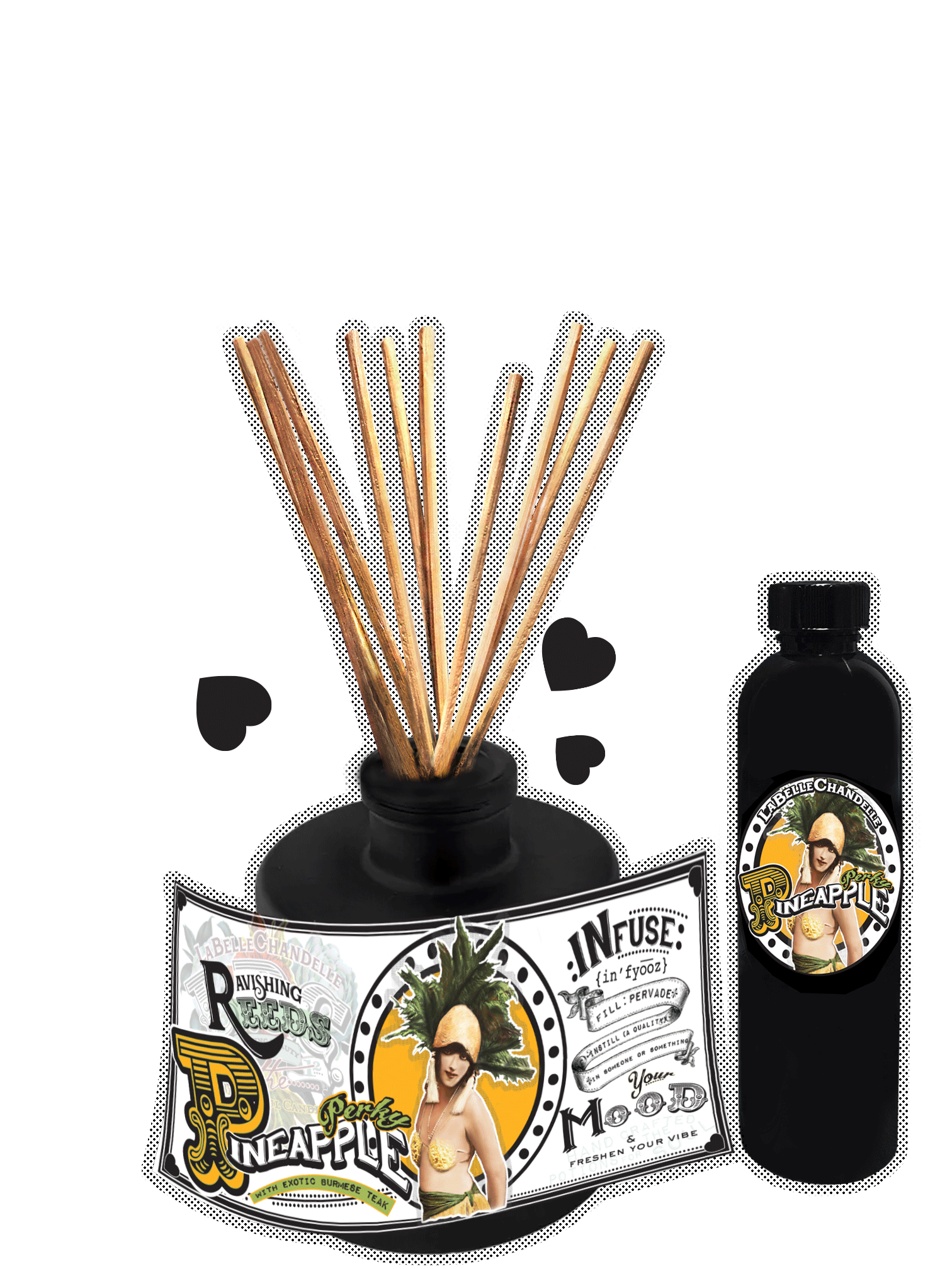 Perky Pineapple Reed Set