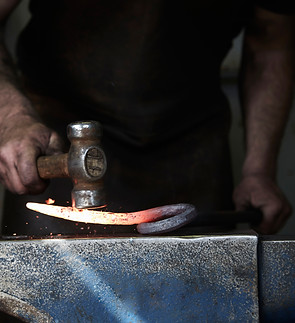 Forging Hot Iron