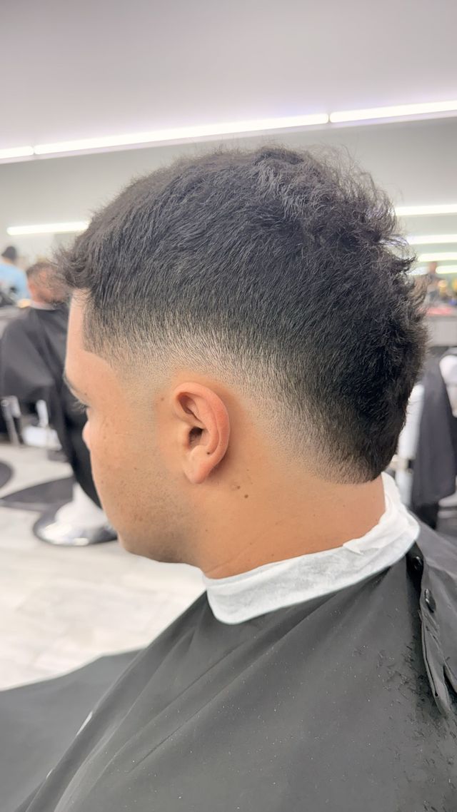 Clean low fade viewed from the side