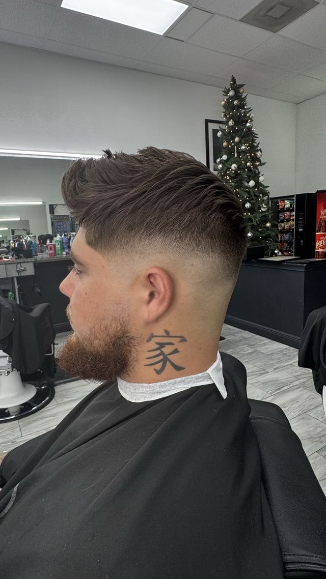 Detailed fade with a sharp finish