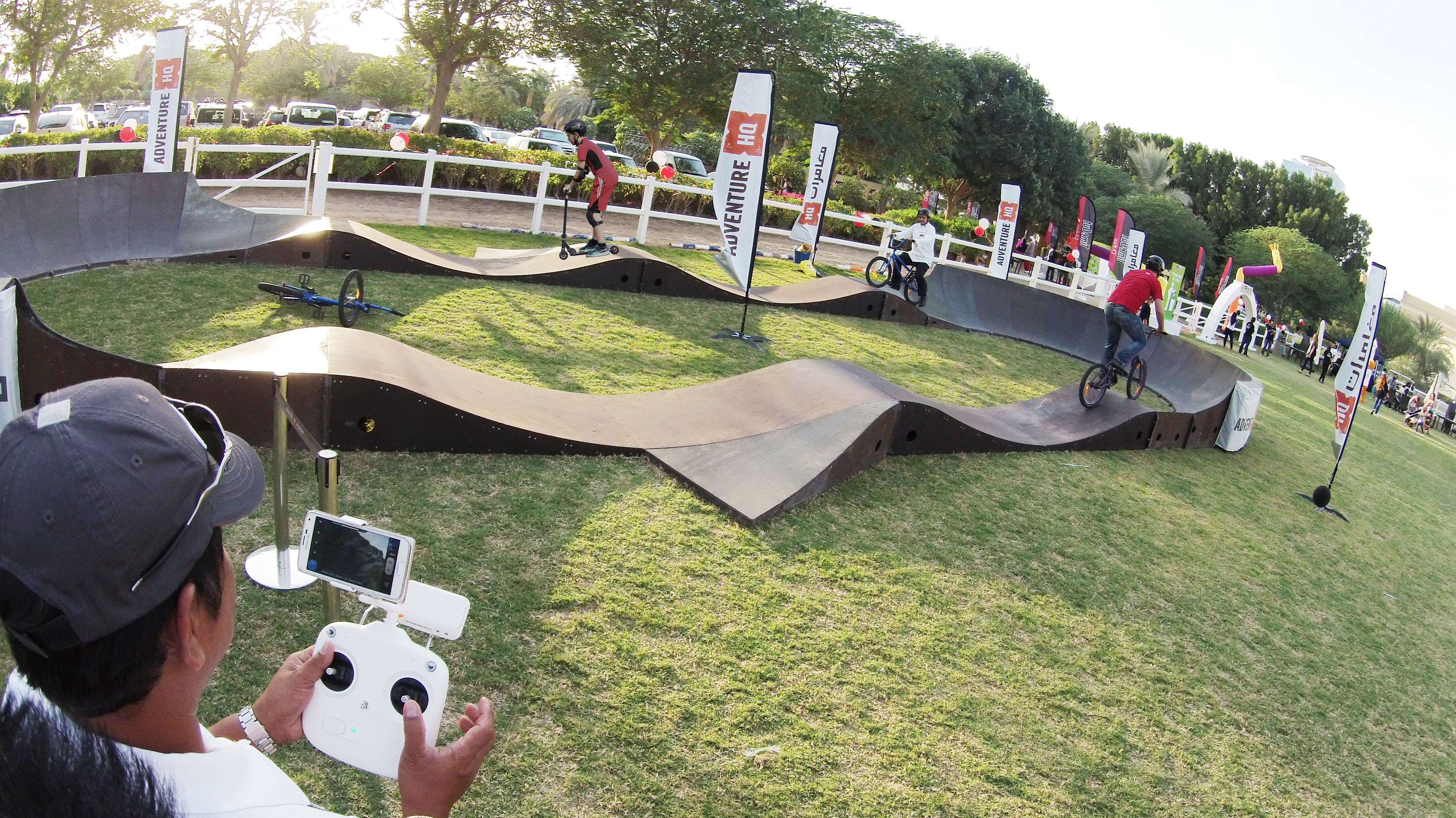 portable pump track