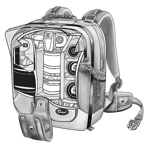 Zaino Lowepro Vertex AW Black