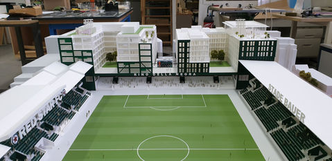 Maquette Stade Bauer SCAU