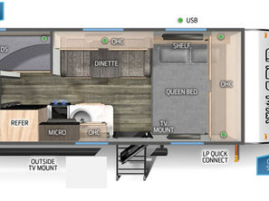 Spacious & Comfortable: 17' Bunkhouse Travel Trailers for Rent in Utah