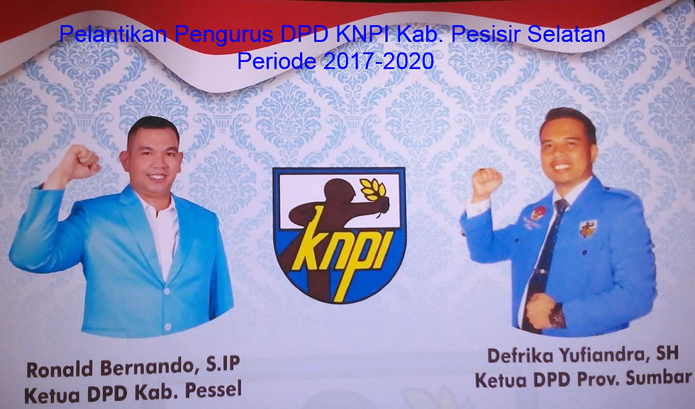 Pelantikan DPD KNPI Pesisir Selatan Periode 2017-2020