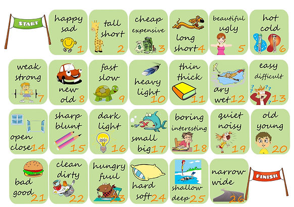 Comparative and Superlative board game.j