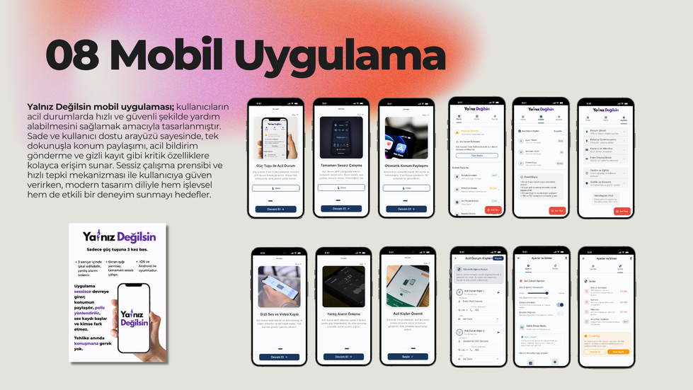 "Yalnız Değilsin" Kişisel Güvenlik Mobil Uygulaması