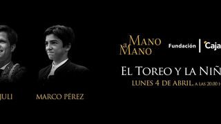 El Juli y el niño torero Marco Pérez, protagonistas del 64 'Mano a mano de Cajasol' 