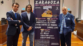 Morenito de Aranda, Perera y Luque entre los toreros anunciados en Zaragoza por San Jorge