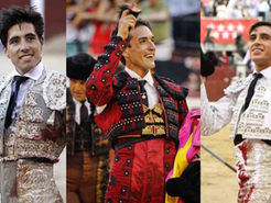 Cartel de jóvenes triunfadores este sábado en la Feria de Julio de Valencia