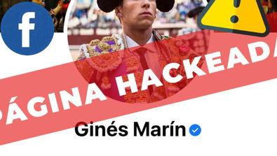 Atacada la Página en Facebook del diestro extremeño Ginés Marín