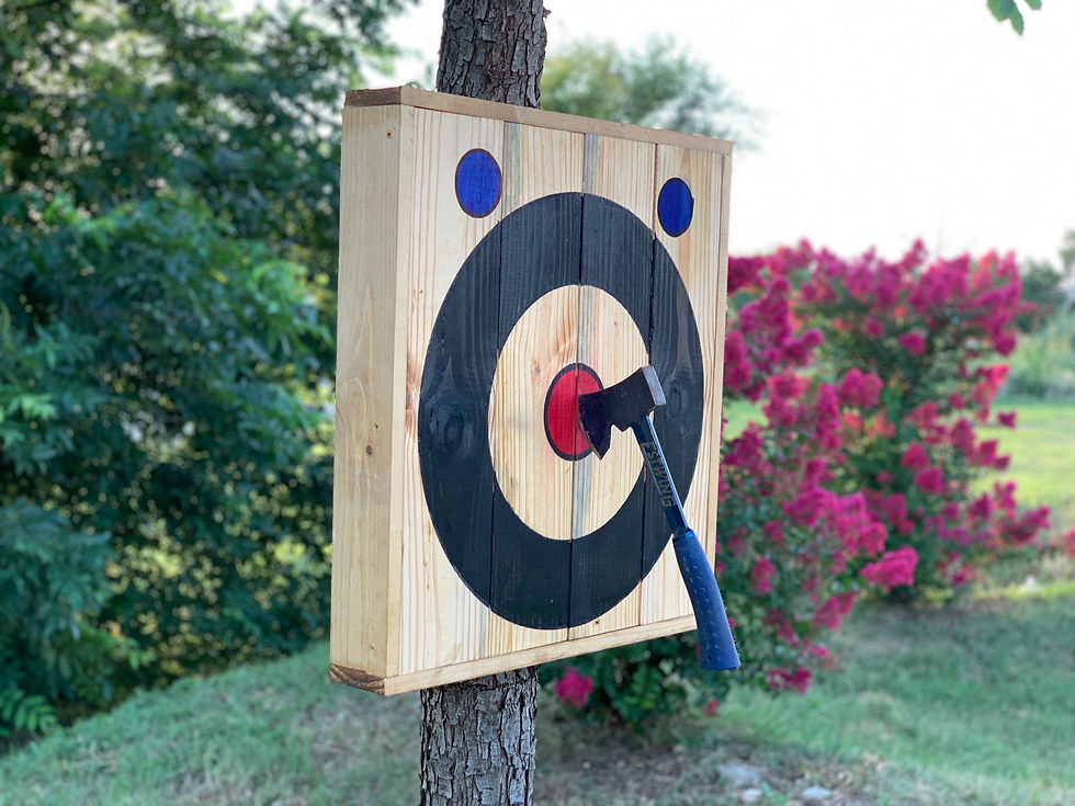 Small Hanging Axe and Knife Throwing Target