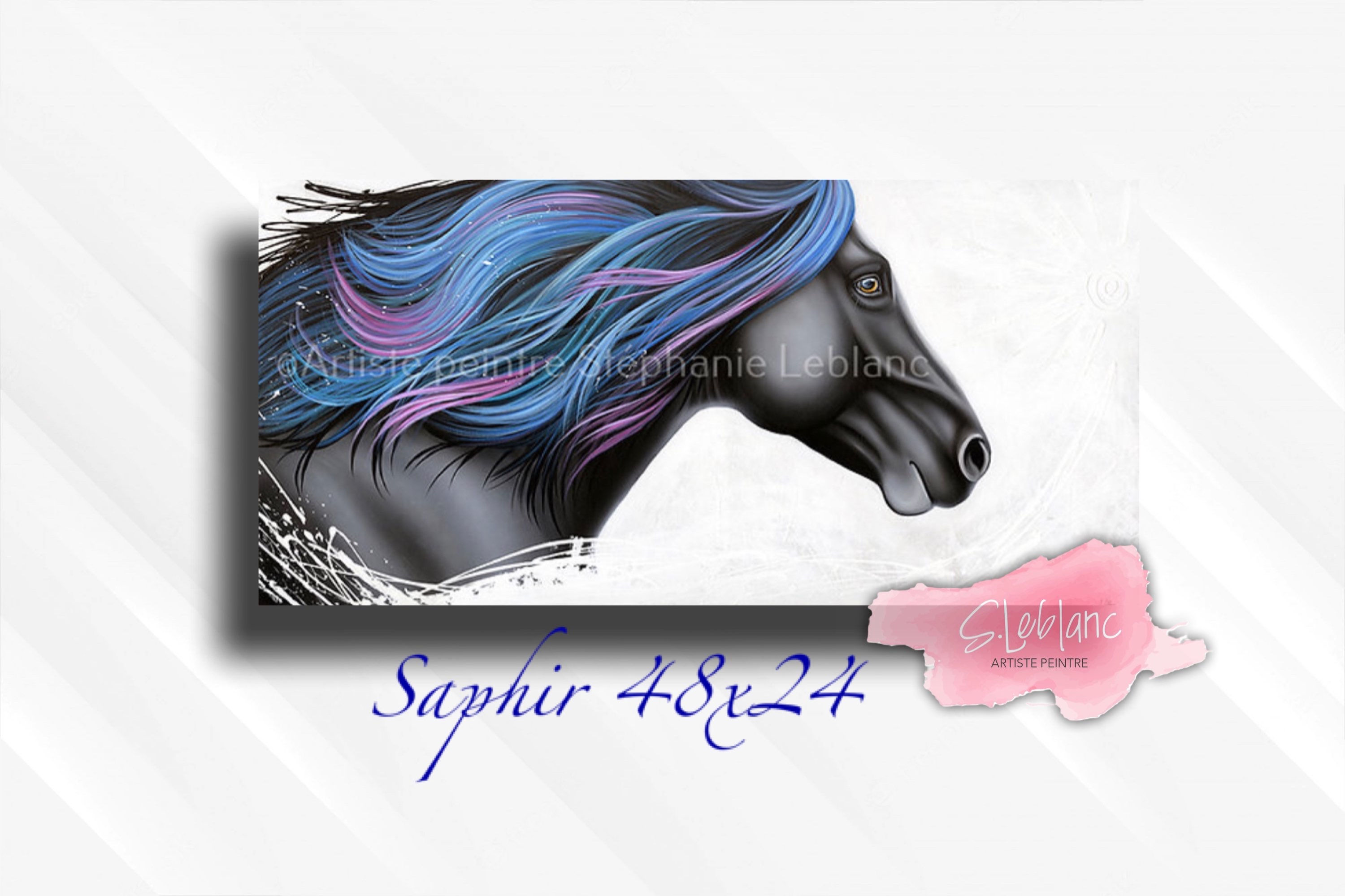 Giclee print sapphire