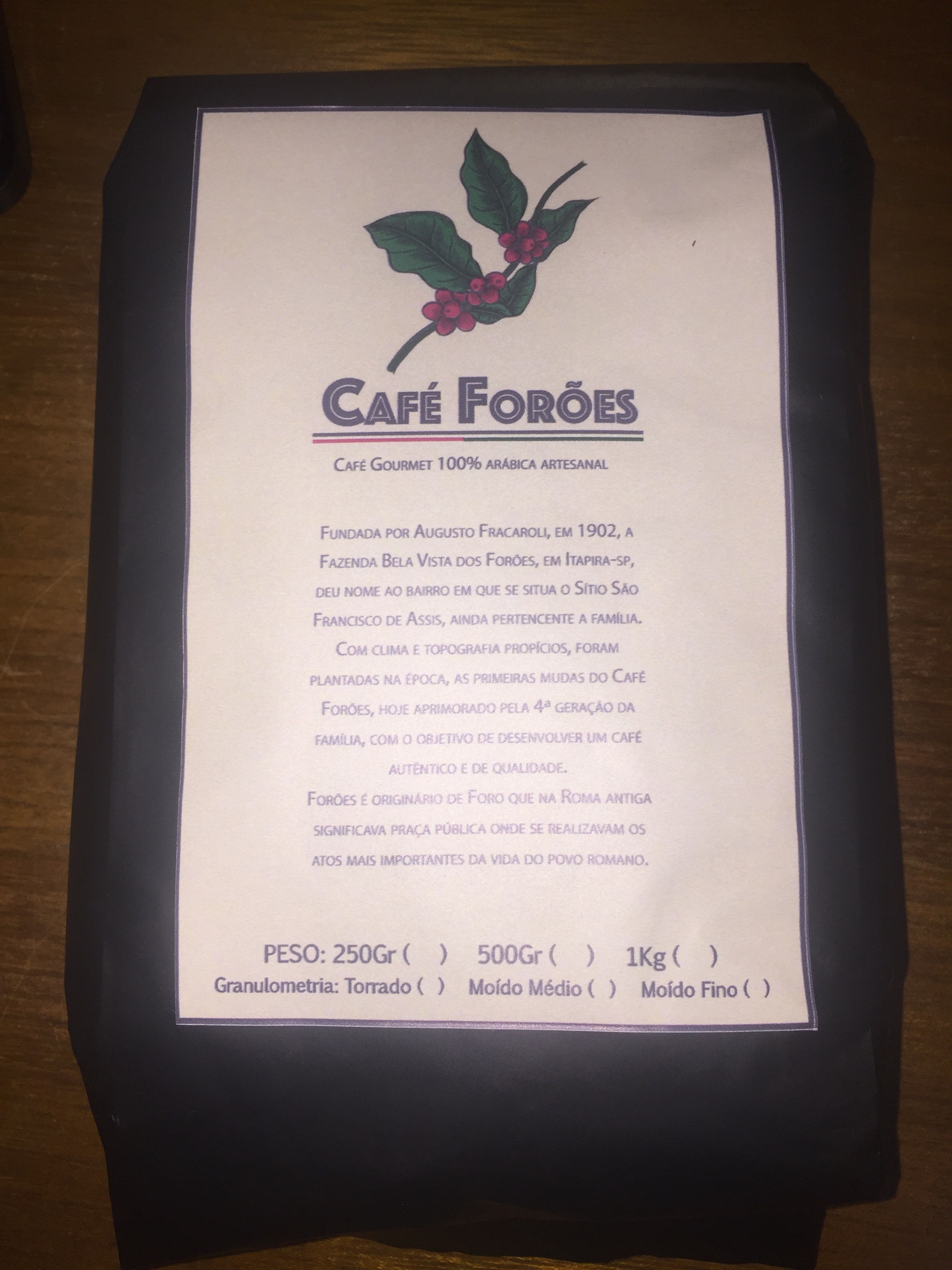 Café Gourmet 100% arábica, 500 Gramas, Moido