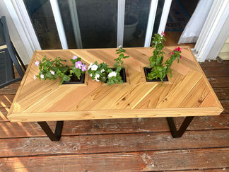 Red Cedar, Planter, Outdoor Table, U-Legs