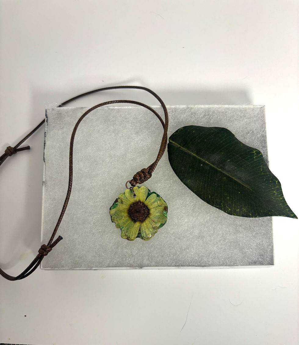 Thumbnail: Mini Sunflower Double-Sided Pendant