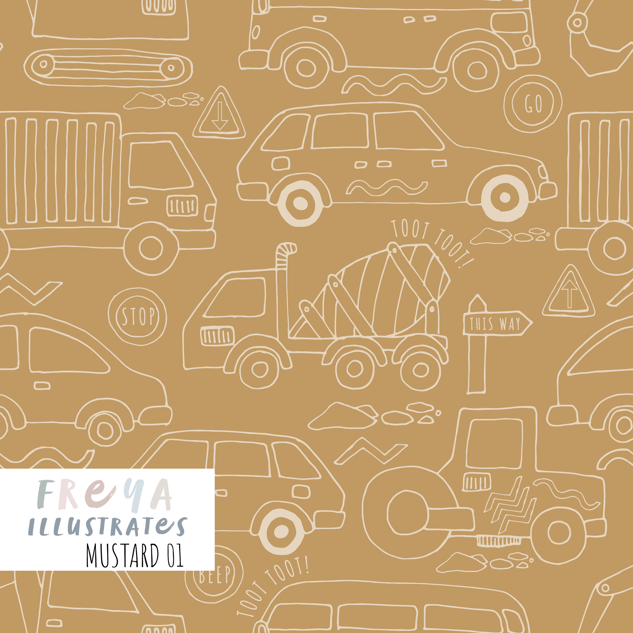 Toot Toot - Mustard 01