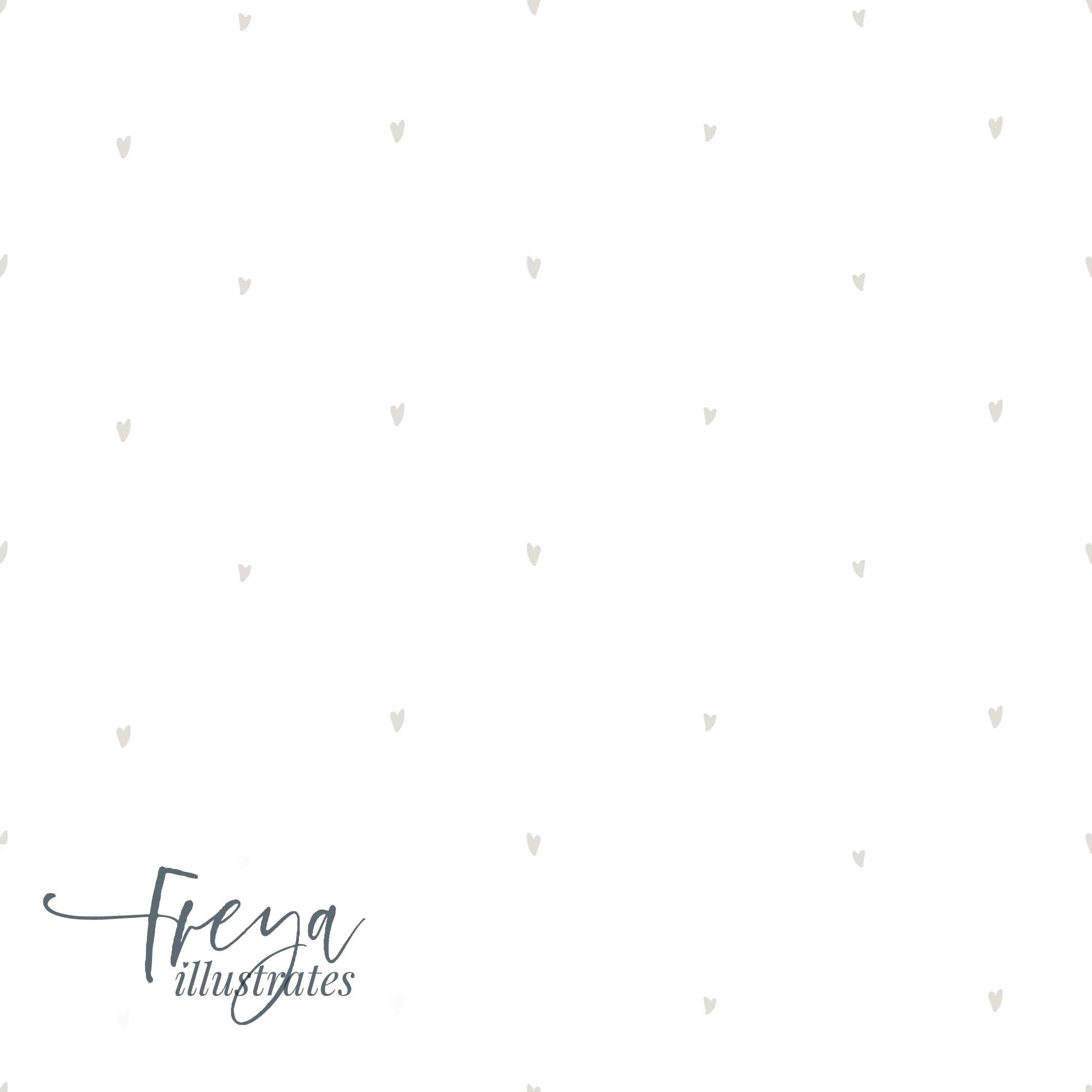 Ditsy Hearts - Stone01