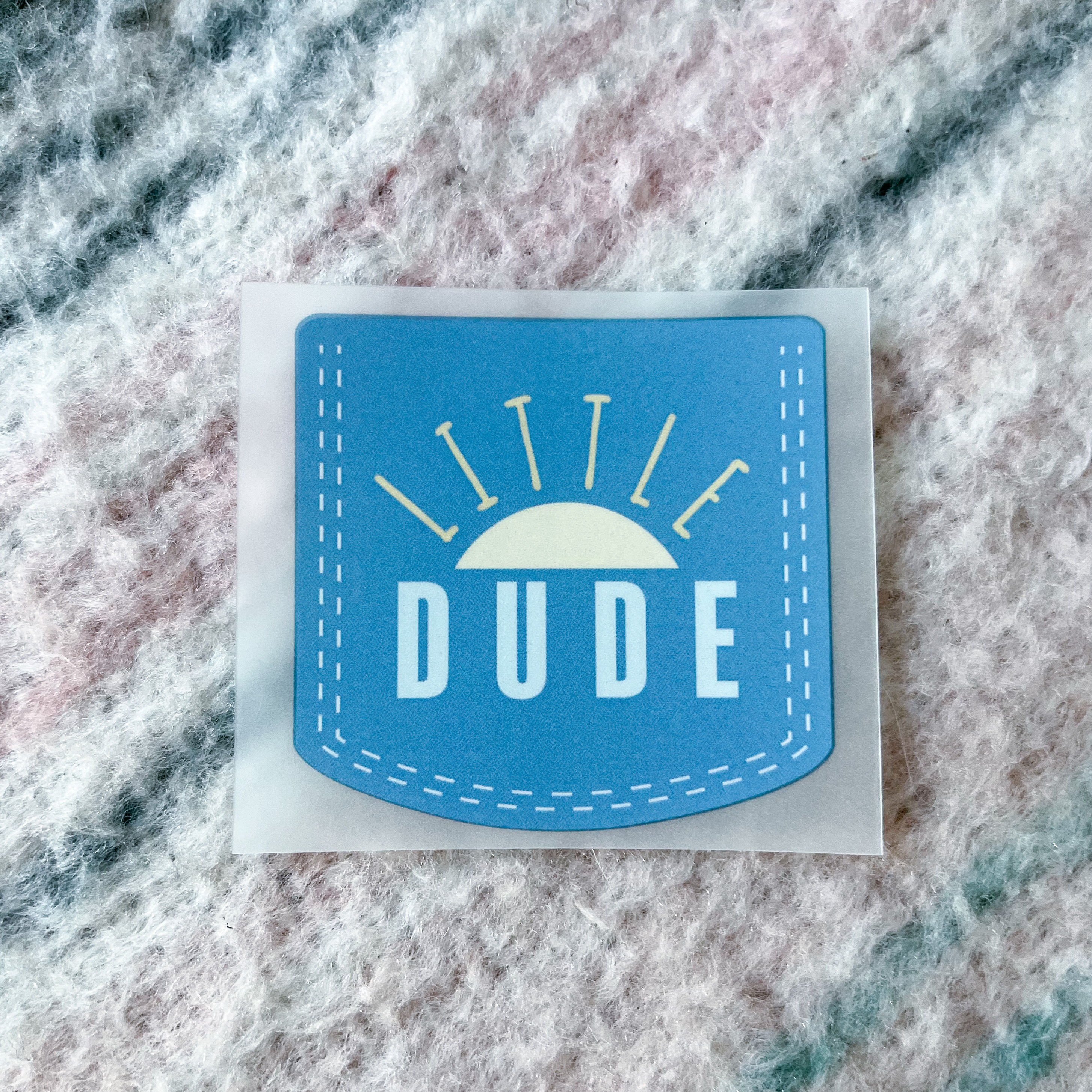 Little Dude Faux Pocket