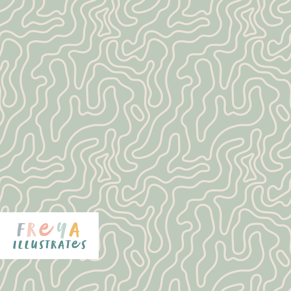 Cartography - Mint Outline