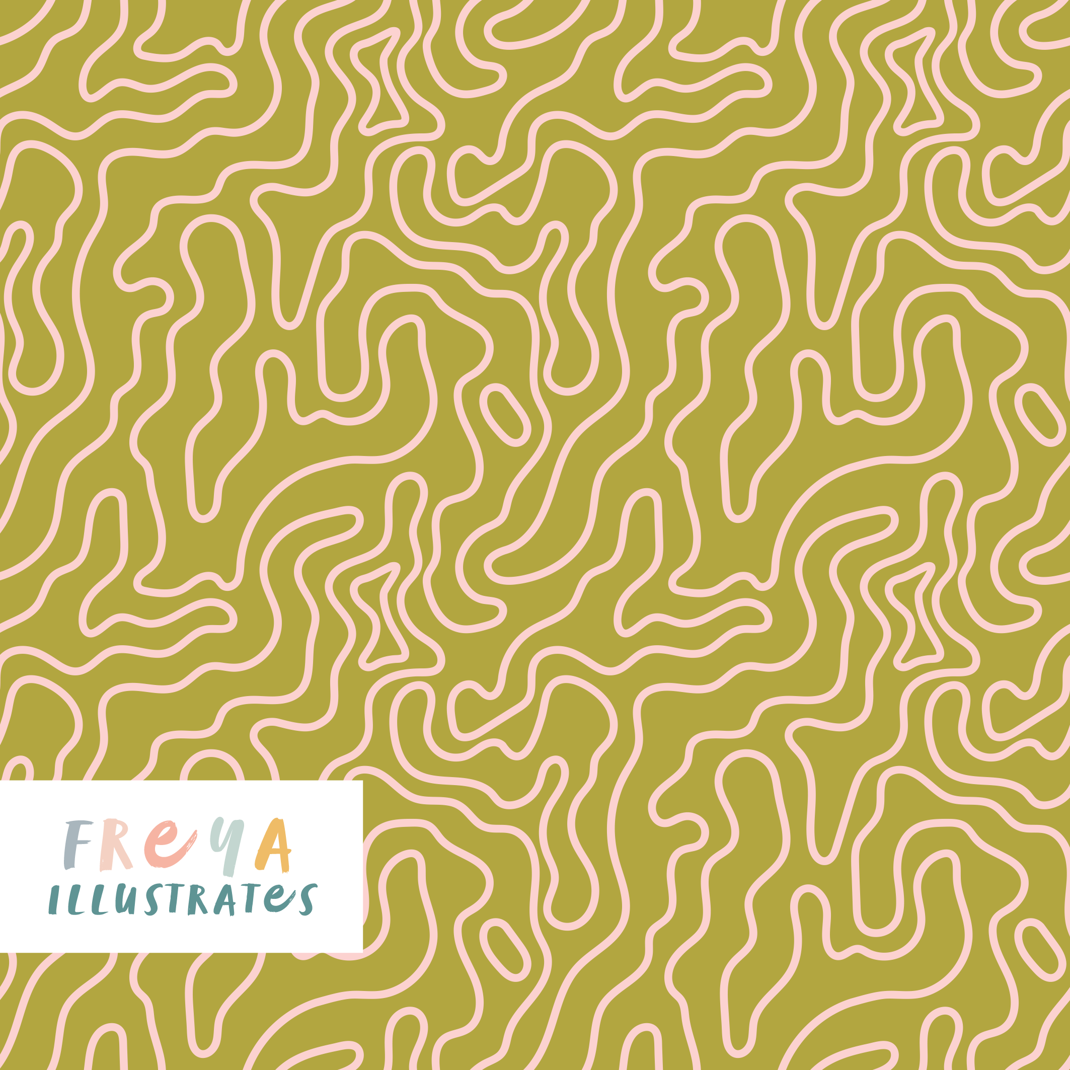 Cartography - Olive Outline