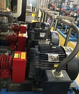 vibration monitoring for pumps at a semi-conductor facility