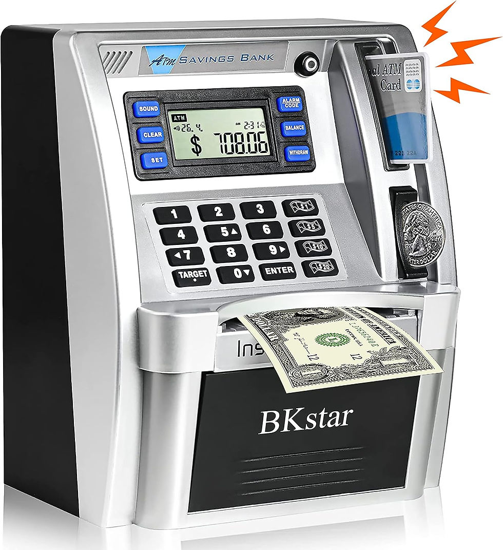 Thumbnail: ATM Piggy Bank - Saving Real Money for Kids